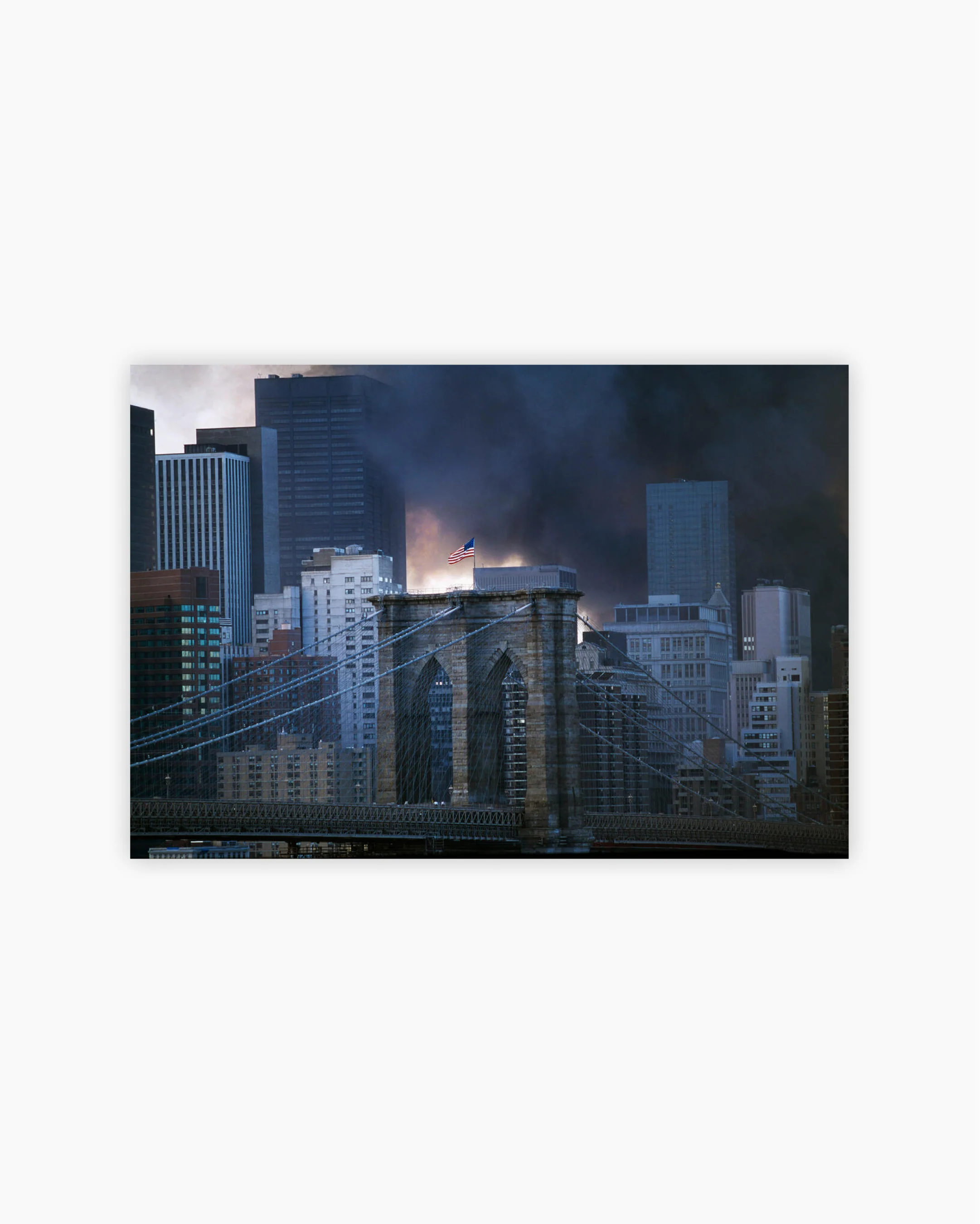 Fine Print: Brooklyn Bridge. New York City, September 11, 2001