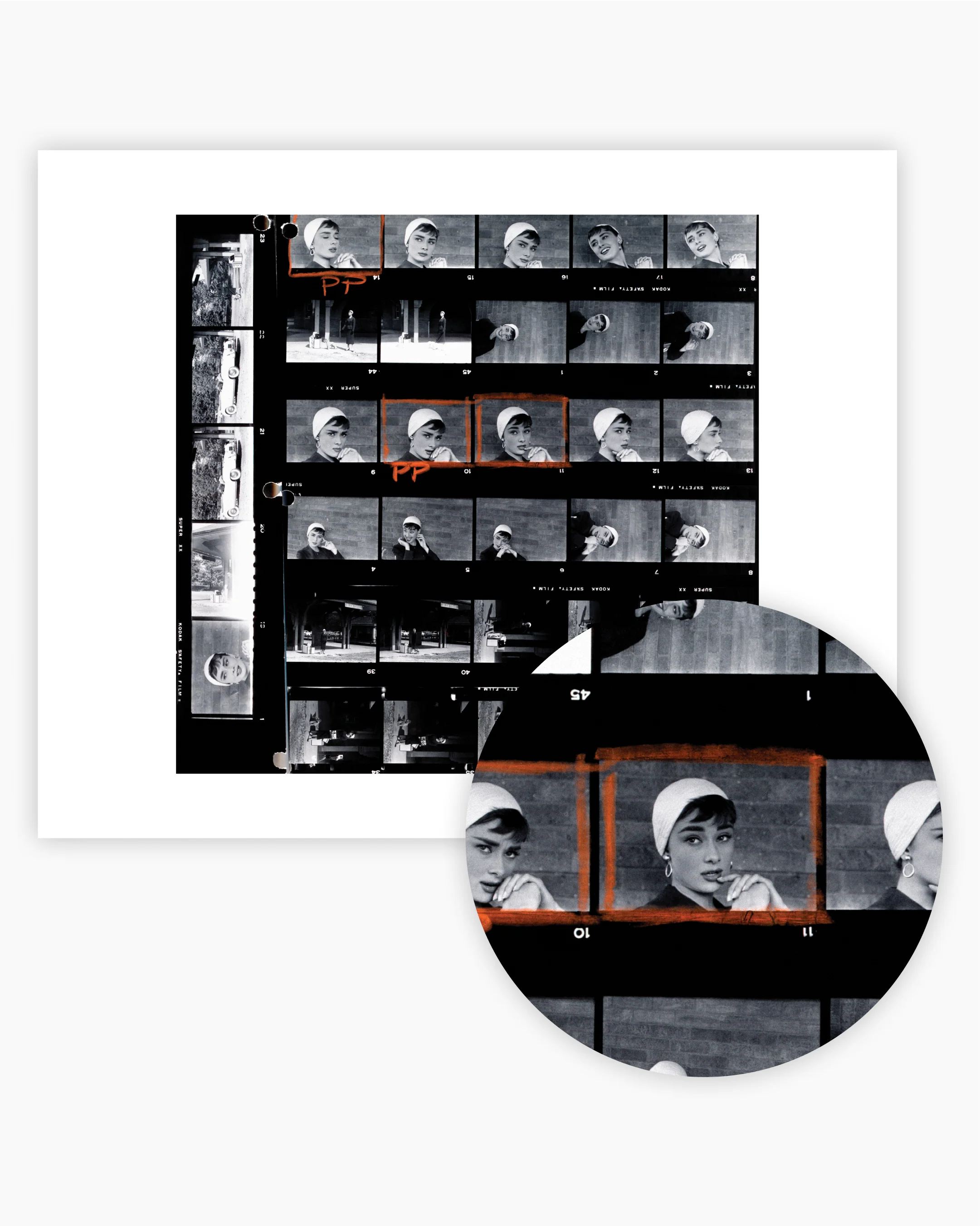 Contact Sheet Print: Audrey Hepburn, 1954 - Image 2