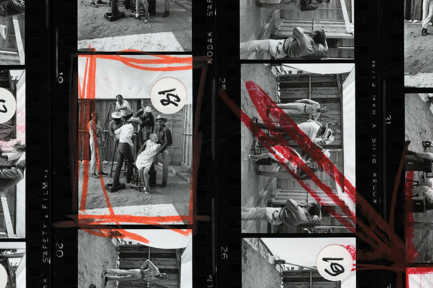 Contact Sheet Print: Marilyn Monroe and Clark Gable on the set of ‘The Misfits’, Nevada, 1960 - Image 6