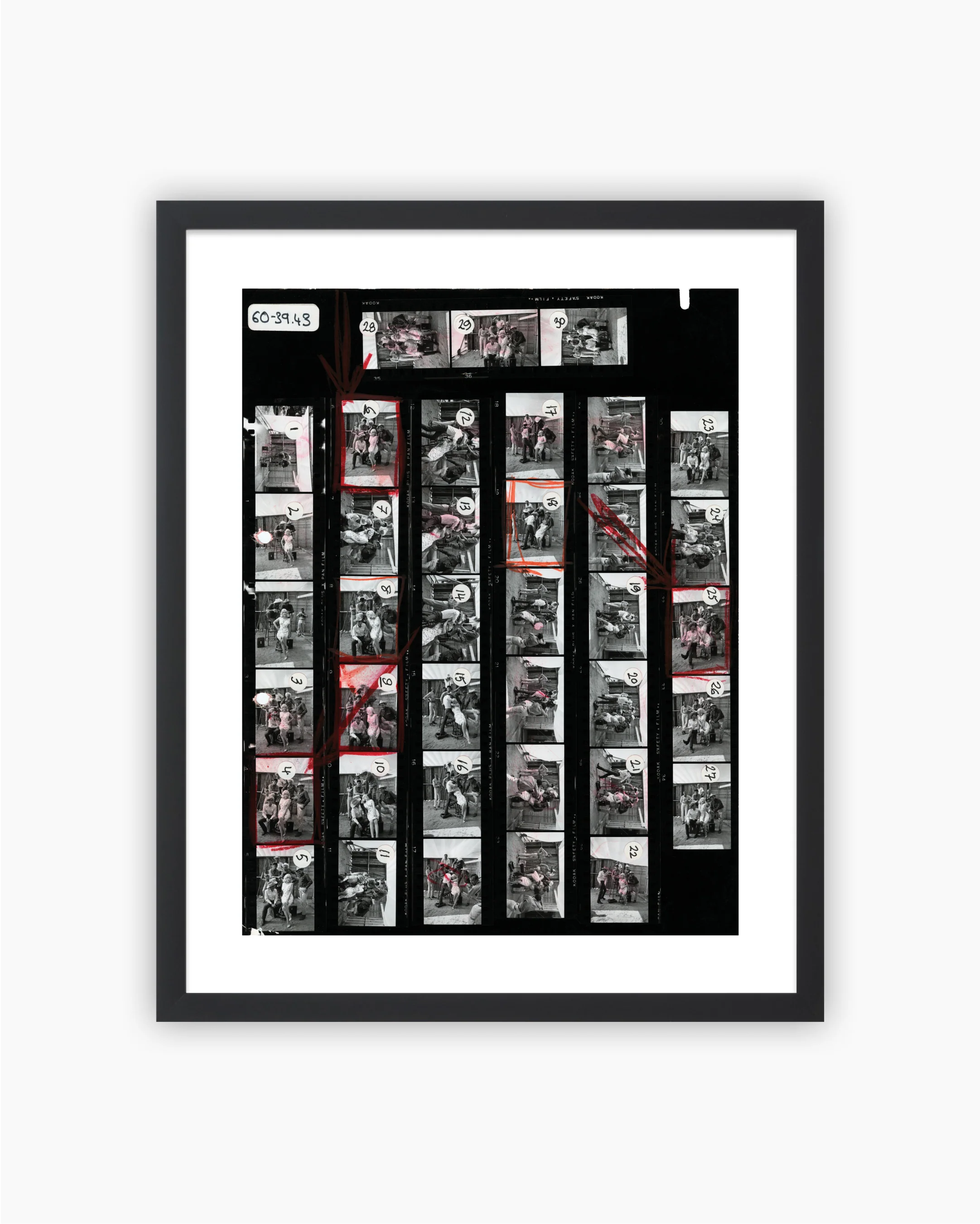 Contact Sheet Print: Marilyn Monroe and Clark Gable on the set of ‘The Misfits’, Nevada, 1960 - Image 7