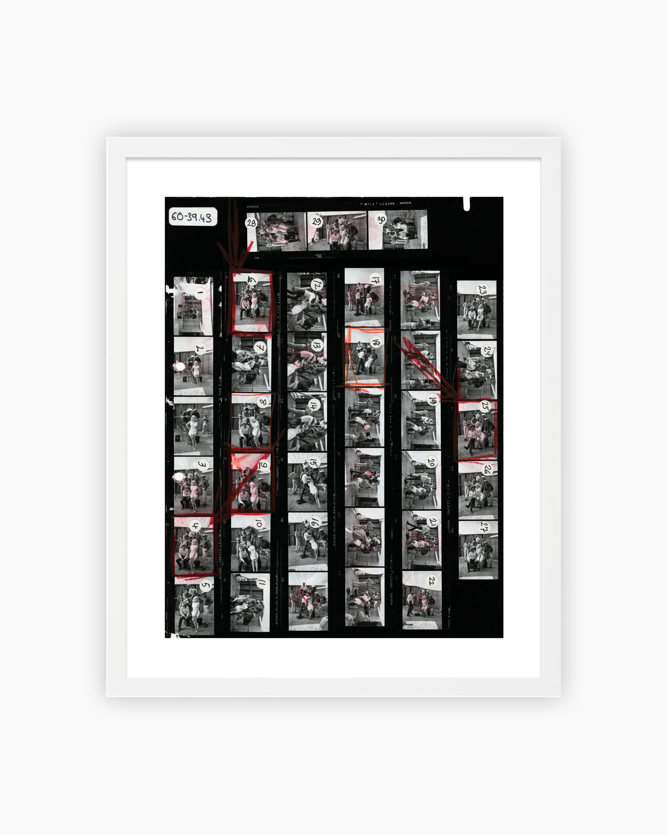 Contact Sheet Print: Marilyn Monroe and Clark Gable on the set of ‘The Misfits’, Nevada, 1960 - Image 8