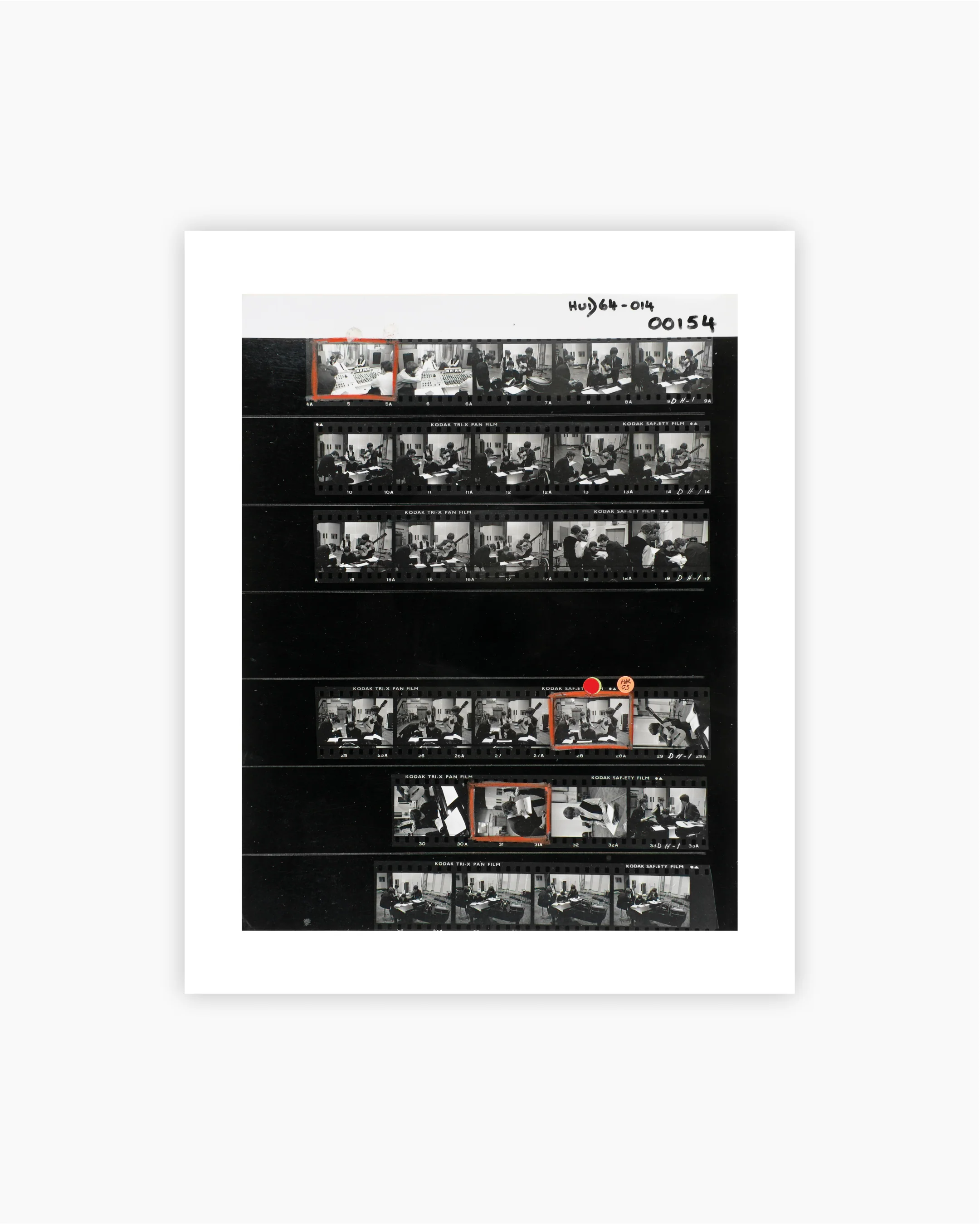 Contact Sheet Print: The Beatles, London, England, 1964