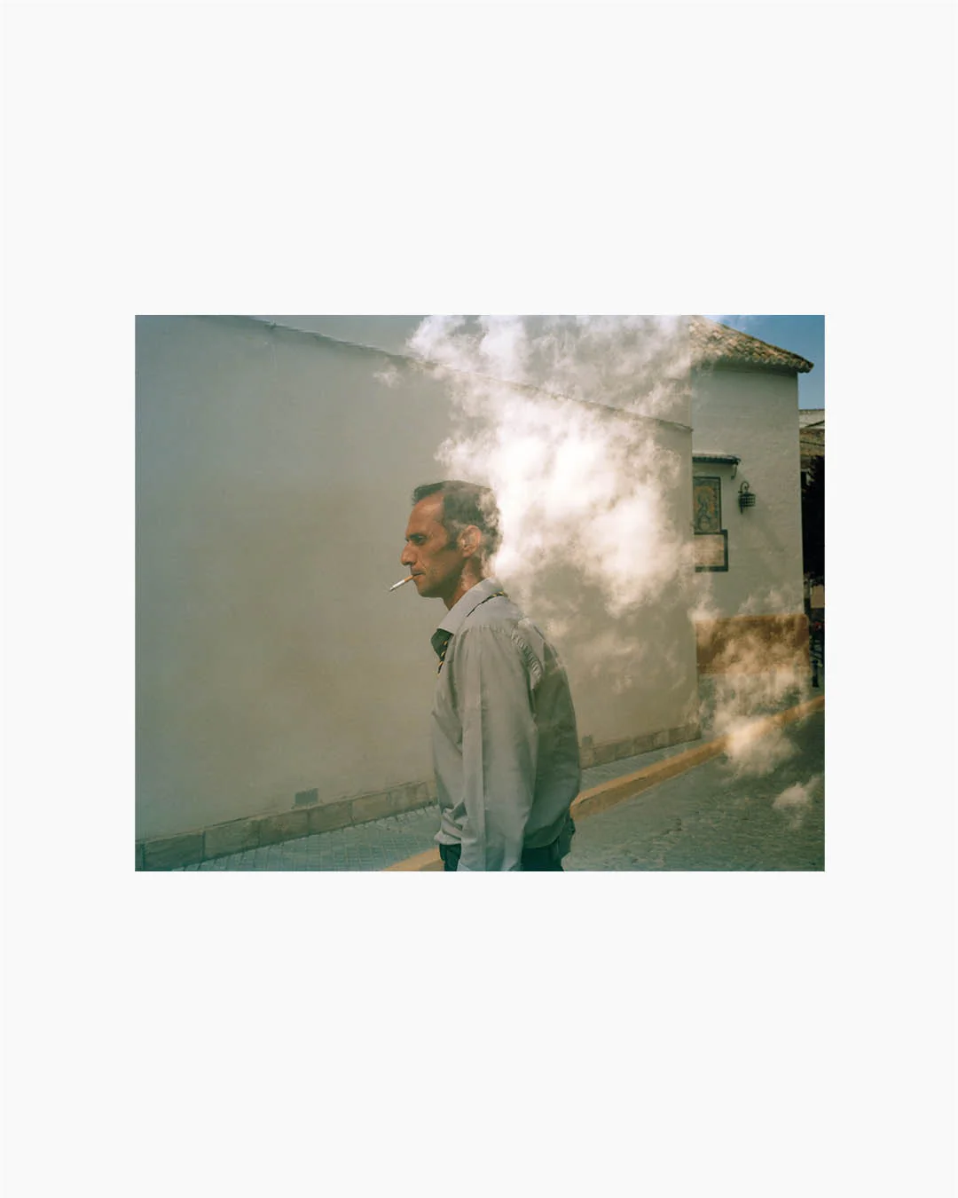 Fine Print: Man with bell that guides the procession. Cordoba, Spain, 2019