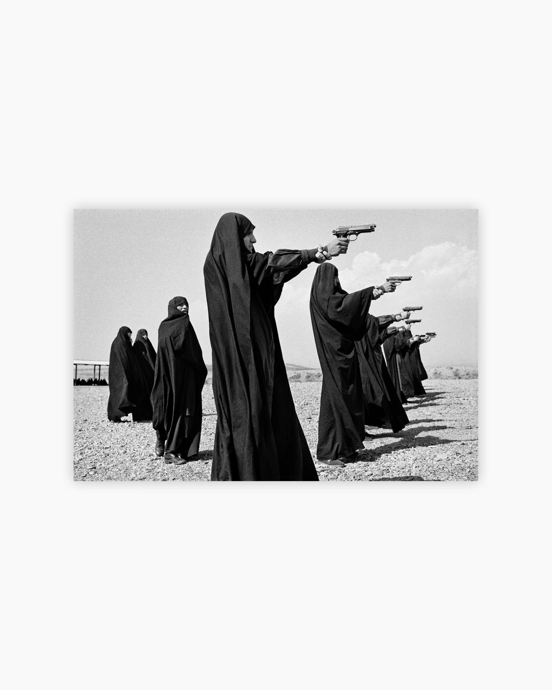 Fine Print: Shooting practice, Tehran, Iran, 1986