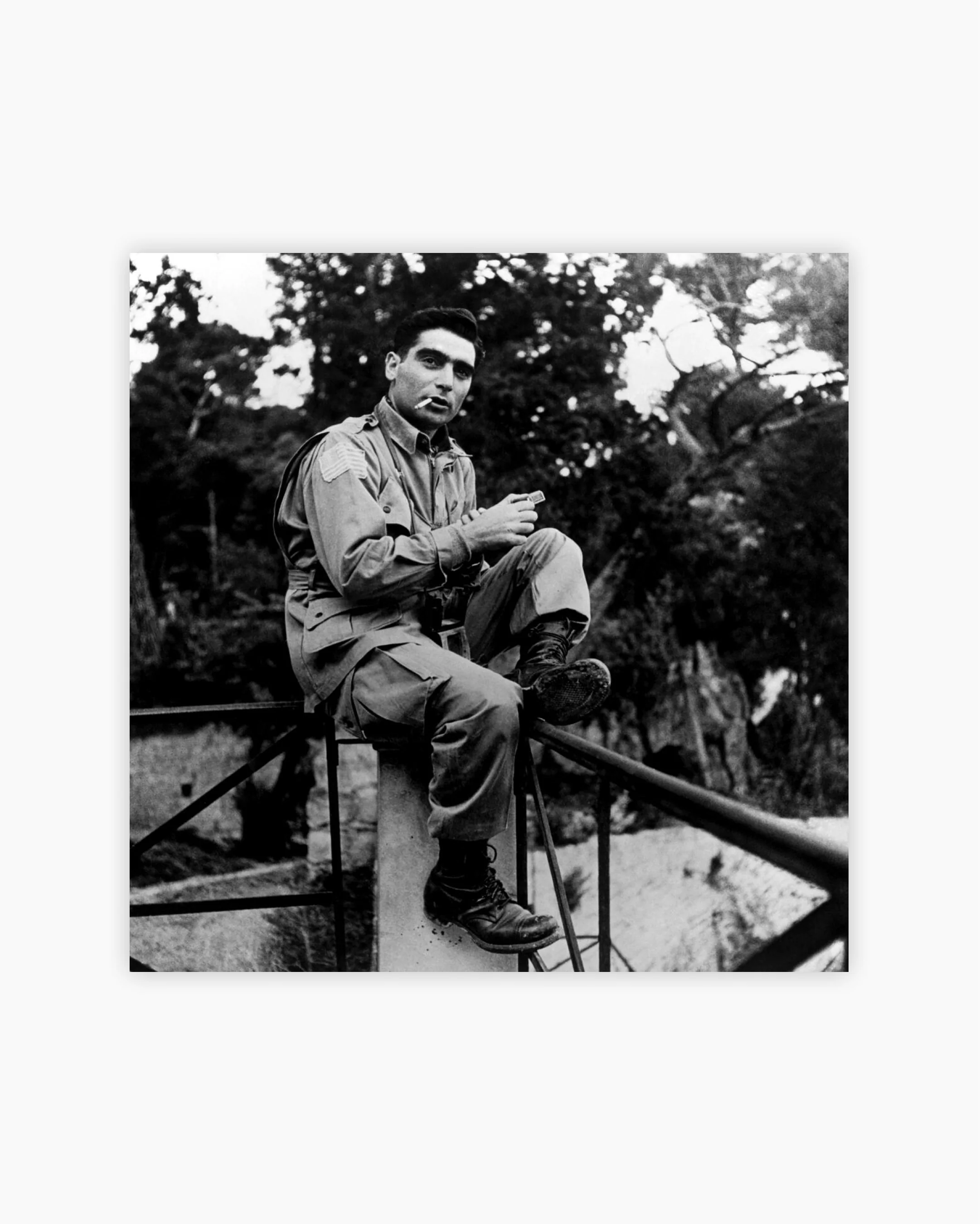Fine Print: Robert Capa during the allied liberation of Italy. Naples, Italy, 1943