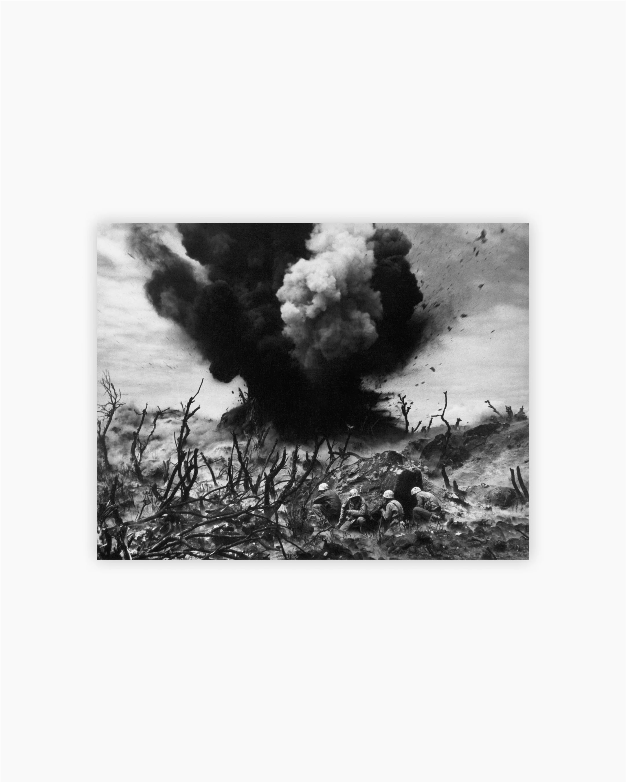 Fine Print: Sticks and stones, Bits of human bones. Iwo Jima, 1945