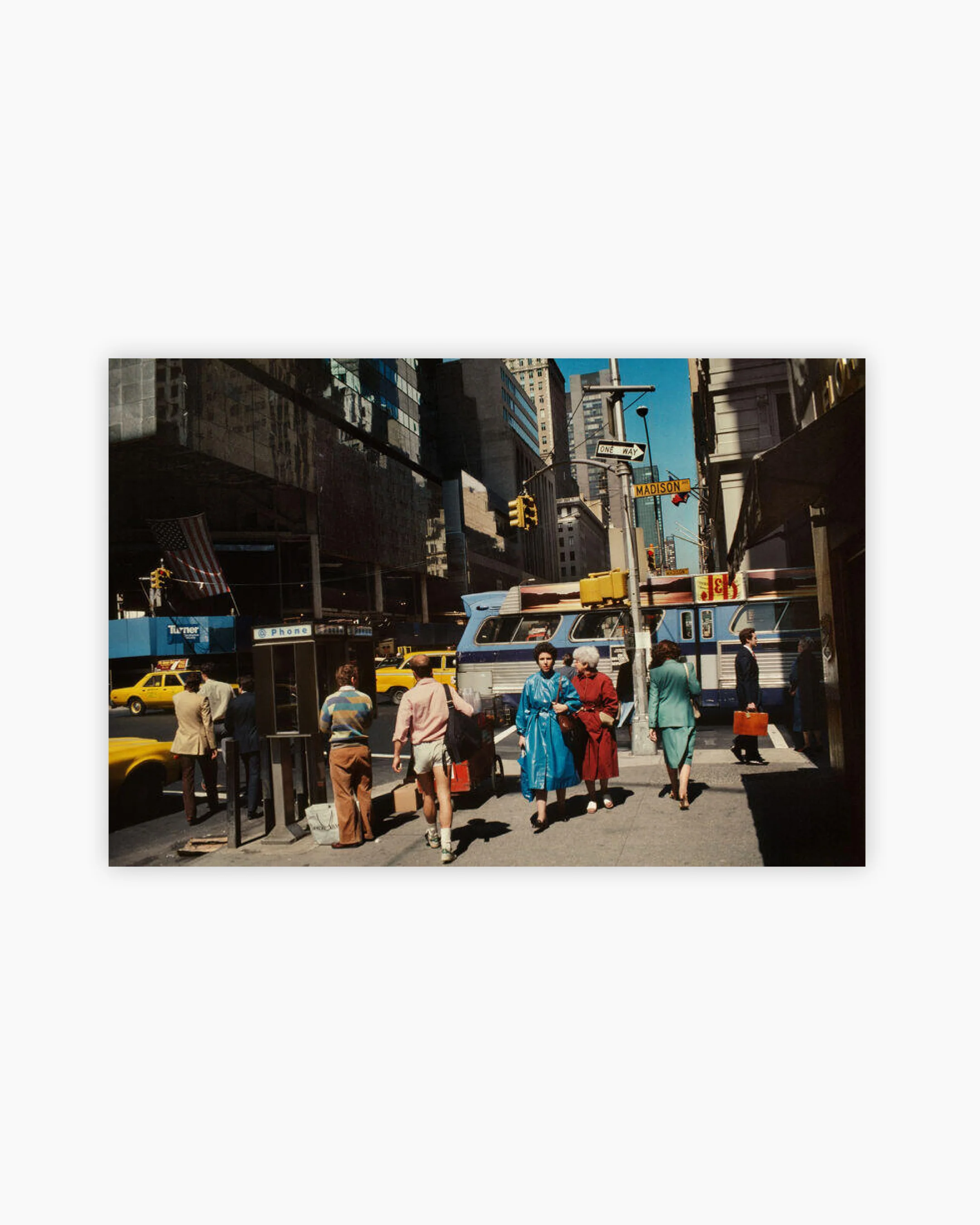 Fine Print: Street scene. Manhattan, New York City, USA, 1985