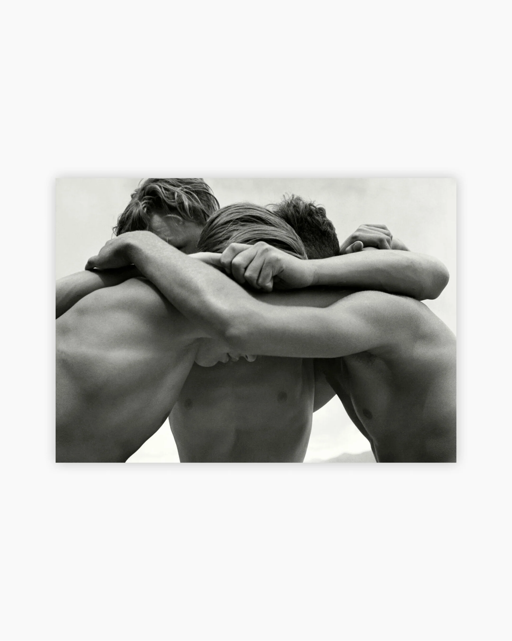 Fine Print: Wrestling boys in the Baltic Sea. Germany, 1933